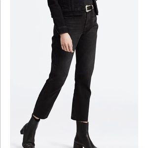 NWT Levi’s 501 Original Cropped Women’s Jeans, Black, 31W x 26L